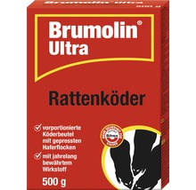 Brumolin Ultra Rattenköder, 500 Gramm, mit vorportionierten Köderbeuteln
