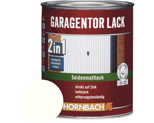 HORNBACH Garagentorlack 2in1 seidenmatt weiß 750 ml