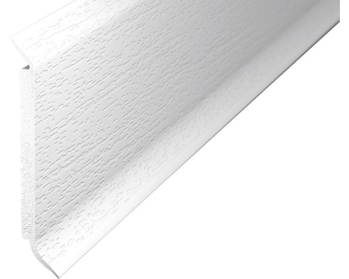 Prinz Kernsockelleiste Hartschaum weiß 60 x 2500 mm Kunststoff-Sockelleiste mit Holzstruktur