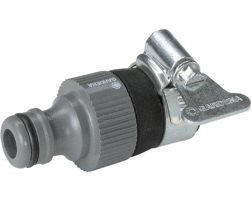 Raccord de tuyau Gardena avec collier de serrage