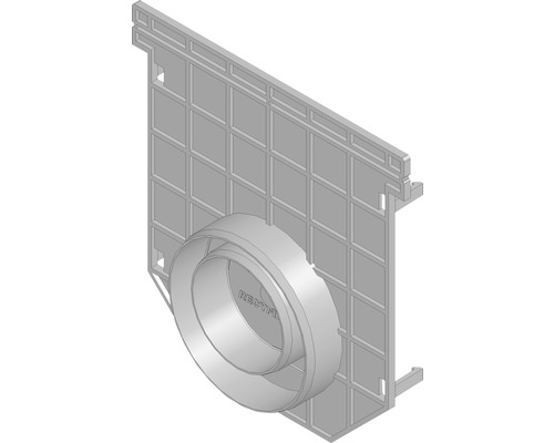 Paroi frontale Hauraton Recyfix PRO 150 combinée fermée type 01 DN/OD 75/110