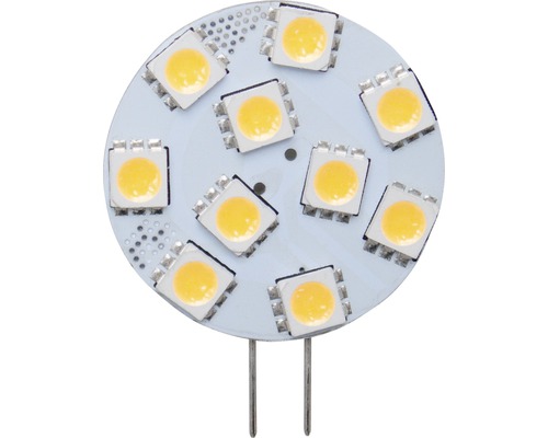Plaquettes LED à intensité lumineuse variable G4/1,7W 160 lm 3000 K blanc chaud pour module SMD lot de 10
