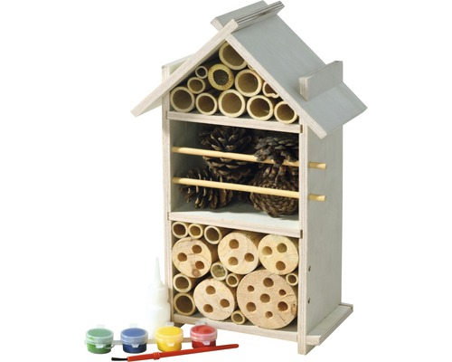 Kit d'assemblage hôtel pour insectes, pour enfants, 16 x 9,5 x 28 cm