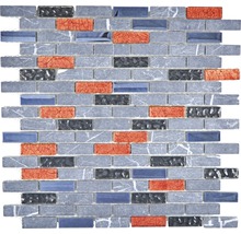 Mosaikfliese mit Steinoptik für Wand- und Bodenbereich