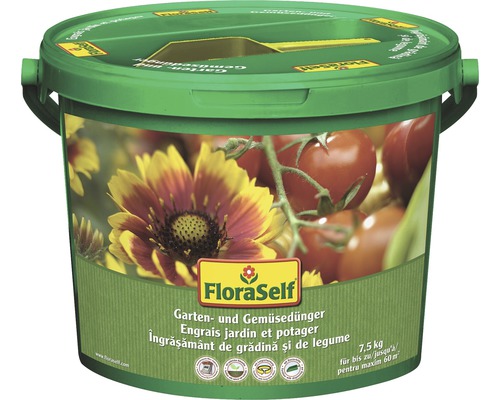 Engrais de jardin et engrais pour légumes FloraSelf 7,5 kg Engrais de jardin et engrais pour légumes FloraSelf 7,5 kg