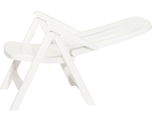 Chaise pliante blanche en plastique