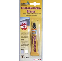 Alpin Chemie Émail bord de carreaux pour éliminer les dommages sur les bords de carreaux et les surfaces en céramique, 15 ml