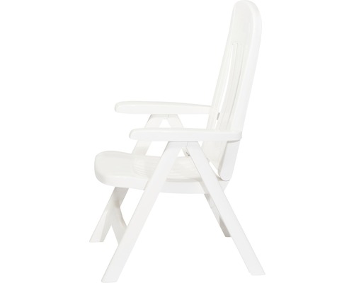Chaise de jardin en plastique avec accoudoirs