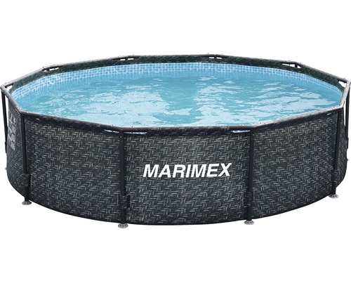 Aufstellpool Framepool Marimex Florida rund Ø 305x91 cm ohne Zubehör rattan