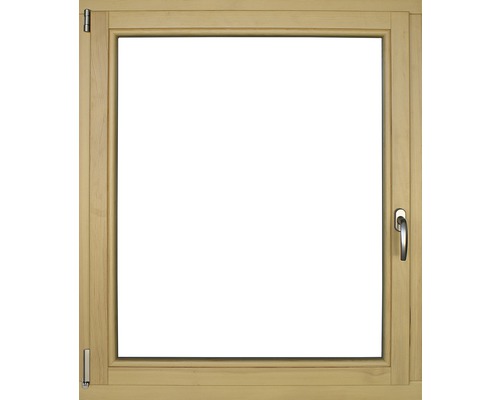 Fenêtre en bois pin, 100x120 cm tirant gauche