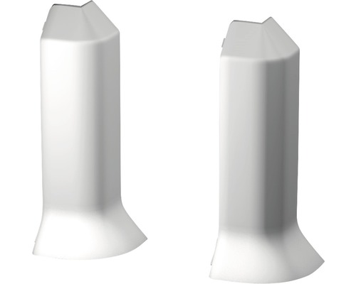 Zwei Pfostenkappen aus Kunststoff