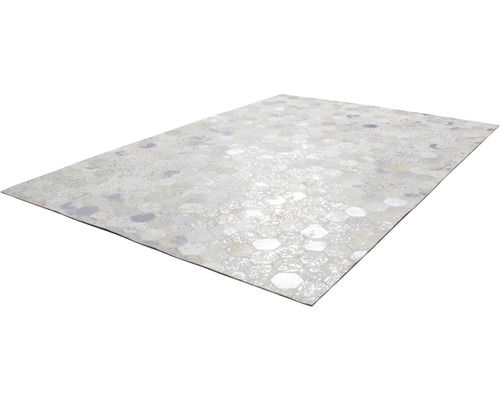 Rechteckiger Teppich mit sechseckigem Muster