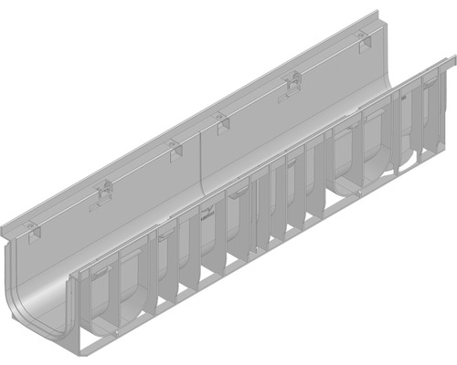 Hauraton Recyfix PRO 150 Entwässerungsrinne Unterteil Typ 01 aus PP 1000 x 212 x 210 mm