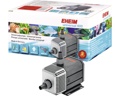 Universal-Pumpe EHEIM 600 3-adriger Schukostecker mit 1,7 m Kabel 10 W