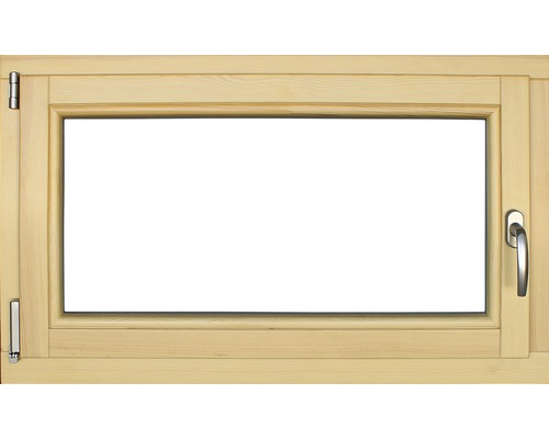 Fenêtre en bois pin, 100x60 cm tirant gauche