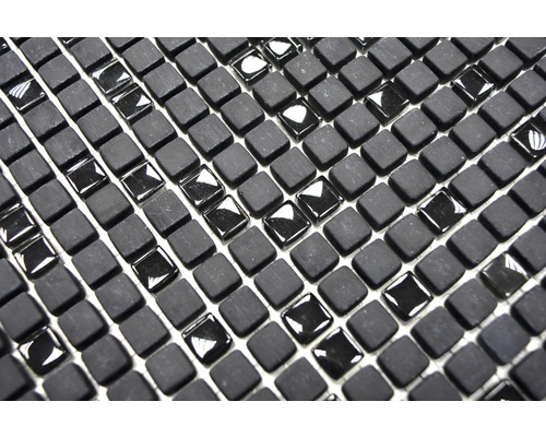 Carreaux de mosaïque carrés en pierre et verre