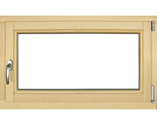 Fenêtre en bois pin, 100x60 cm tirant droit