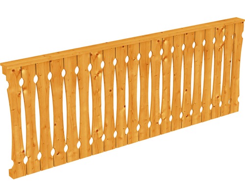 Paroi latérale coffrage de balcon SKAN HOLZ 255x96 cm chêne clair