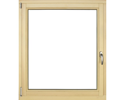 Fenêtre en bois pin, 105x120 cm tirant gauche