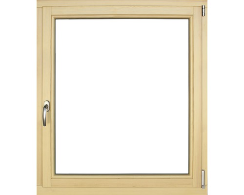 Fenêtre en bois pin, 105x120 cm tirant droit