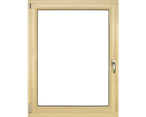 Fenêtre en bois pin, 105x135 cm tirant gauche