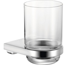 Porte-verre KEUCO Moll verre de cristal véritable/chrome 12750-thumb-0