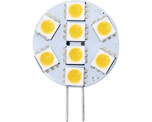 Plaquettes LED à intensité lumineuse variable G4/1,2W 135 lm 3000 K blanc chaud pour module SMD lot de 8