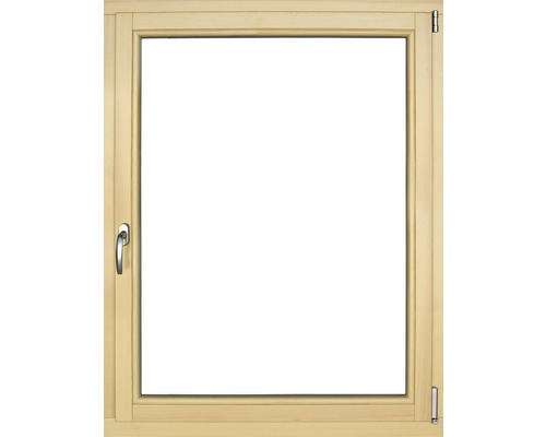Fenêtre en bois pin, 105x135 cm tirant droit