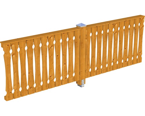 Paroi latérale coffrage de balcon SKAN HOLZ 305x96 cm chêne clair