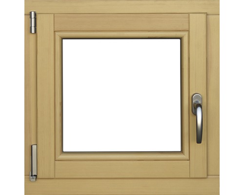 Fenêtre en bois pin, 60x60 cm tirant gauche