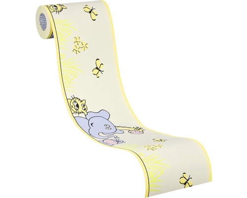 Bordure de papier peint avec motifs d''animaux pour chambre d''enfant