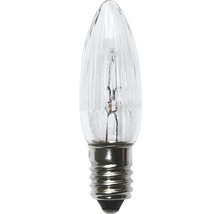 Ampoule à incandescence en verre clair en forme de goutte avec petit culot à vis Edison