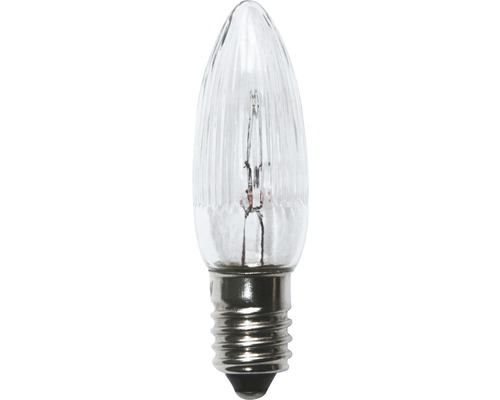 Ampoule à incandescence en verre clair en forme de goutte avec petit culot à vis Edison