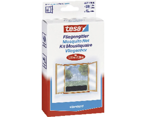 Tesa Fliegengitter Standard Packung mit einer Größe von 1,10 Meter mal 1,30 Meter