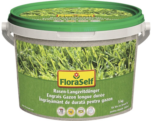 Rasen-Langzeitdünger FloraSelf 5 kg 160 m²