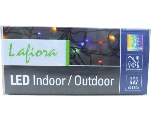 Lafiora LED Lichterkette für den Innen- und Außenbereich mit 40 LEDs
