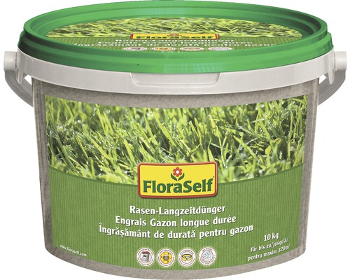 Rasen-Langzeitdünger FloraSelf 10 kg 320 m²-0