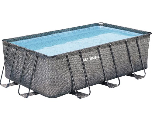 Piscine tubulaire hors sol Marimex Florida rectangulaire 400x215x122 cm sans accessoires rotin