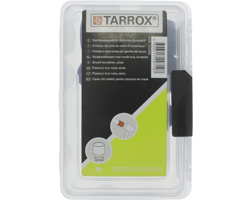 Embouts de pieds de chaise en plastique pour tubes ronds, 22 mm, 8 pièces