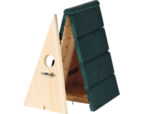 Nichoir à chauves-souris Dobar en bois avec façade amovible