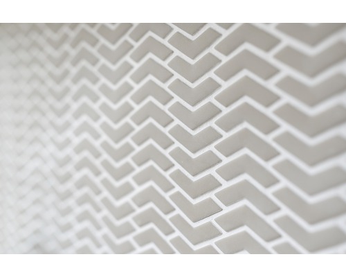 Vue détaillée de carreaux en forme de flèche pour la décoration murale