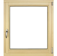 Fenêtre en bois pin, 90x100 cm tirant droit