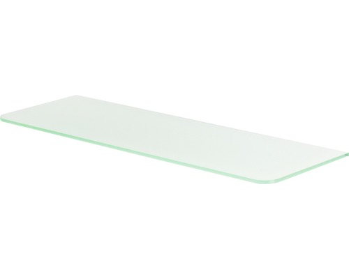 Glas-Regalboden Standard B 80 x T 25 x H 0,8 cm, satiniert
