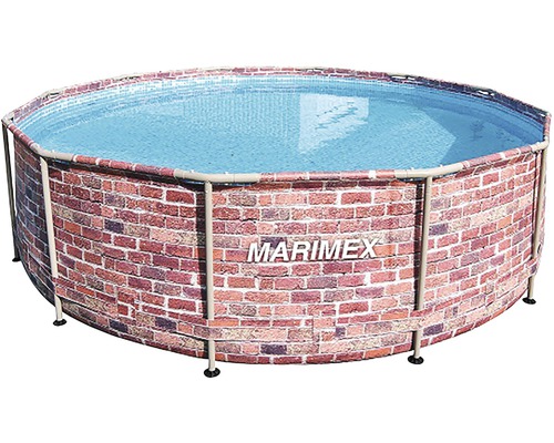 Piscine tubulaire hors sol Marimex Florida ronde Ø 366x99 cm sans accessoires aspect brique