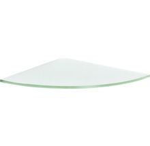 Eckregal aus Glas