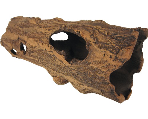 Décoration pour aquarium en céramique tronc d'arbre small Objet de décoration tronc d''arbre avec trous pour aquariums