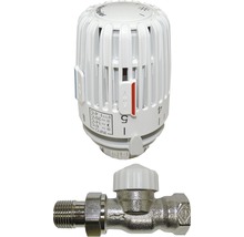 Kit de robinet thermostatique Heimeier 1/2" V-Exact II passage préréglable-thumb-0