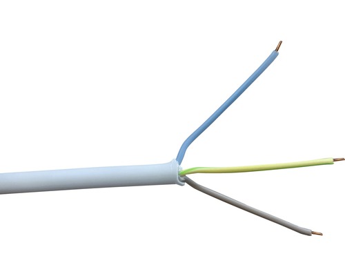 Mantelleitung NYM-J 3x2,5 mm² 100 m grau Elektrokabel mit drei Adern