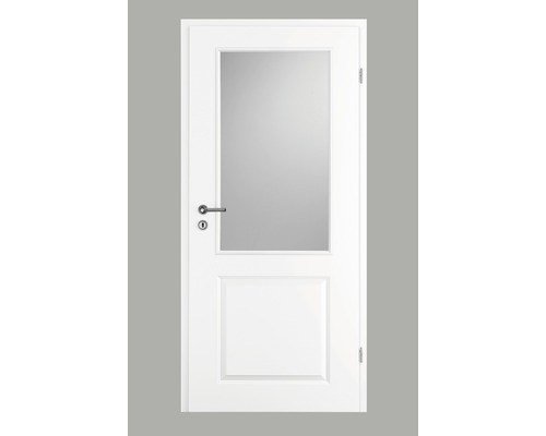 Porte intérieure Pertura Pila 02 laque blanche (semblable à RAL 9010) 73,5x198,5 cm droite avec découpe GN (sans vitrage)-0