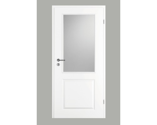 Porte intérieure Pertura Pila 02B laque blanche (semblable à RAL 9010) 73,5x198,5 cm à droite avec découpe GN (sans vitre)